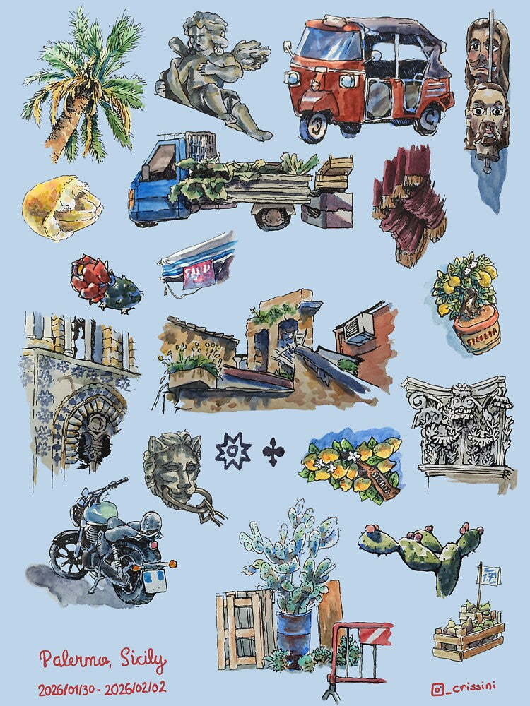 palermo sketchbook by crissini