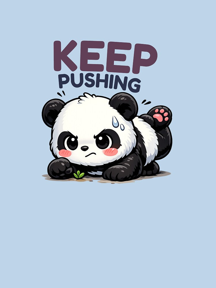 Keep Pushing Positive Mindset Graphic T-Shirt by WallMuseStudio