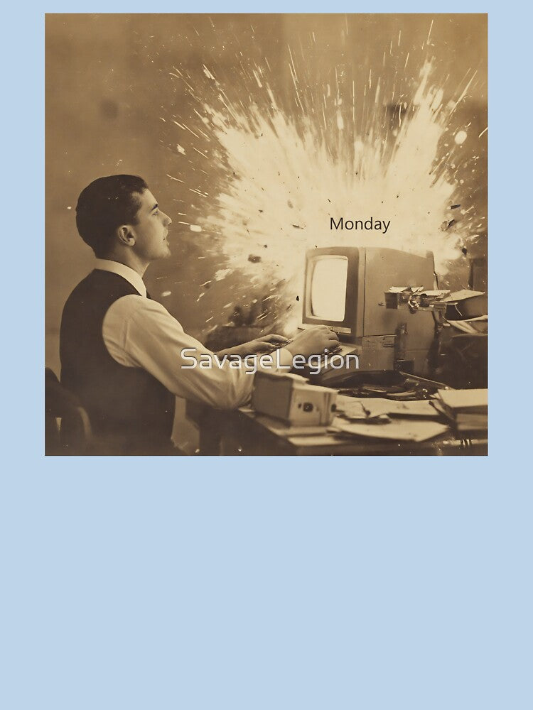 monday, funny monday, mondy office, funny office, office work, IT Humor, computer humor. by SavageLegion
