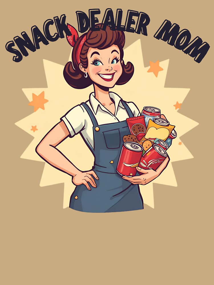 Funny Snack Dealer Mom Tee – Busy Mom Life Humor Shirt by GaJaAtelier