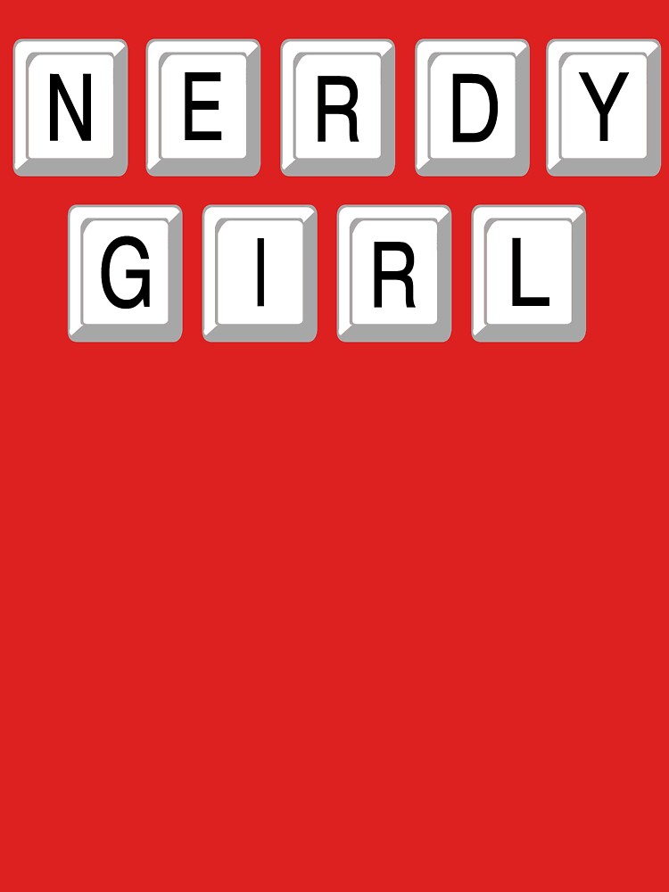 Nerdy Girl Computer and Social Media Art by Rightbrainwoman