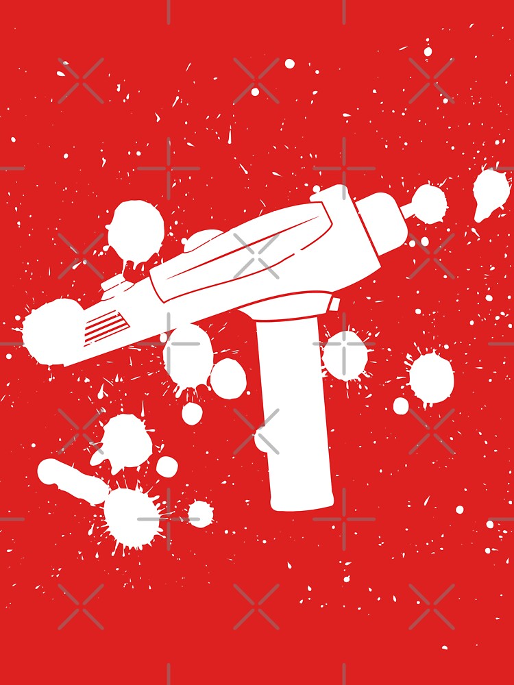 Phaser Paint Splatter (Black and White) by innergeekdesign