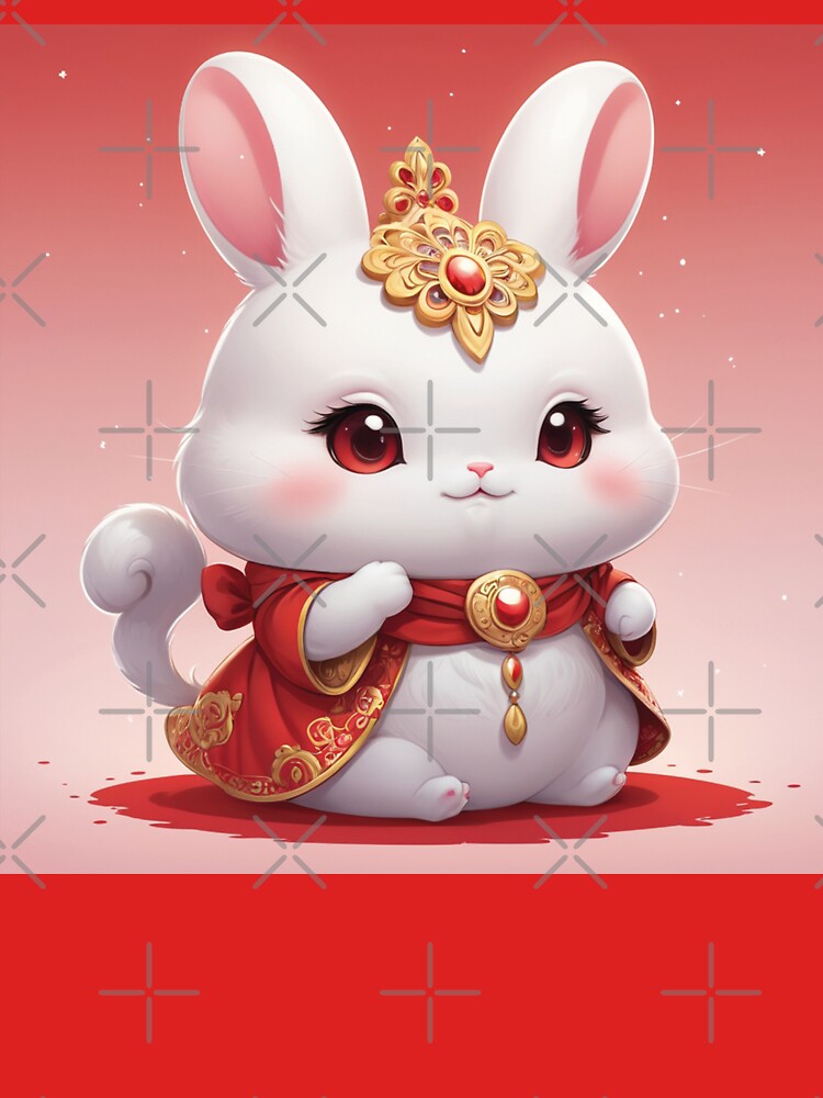 Kawaii white bunny by MerlinWear