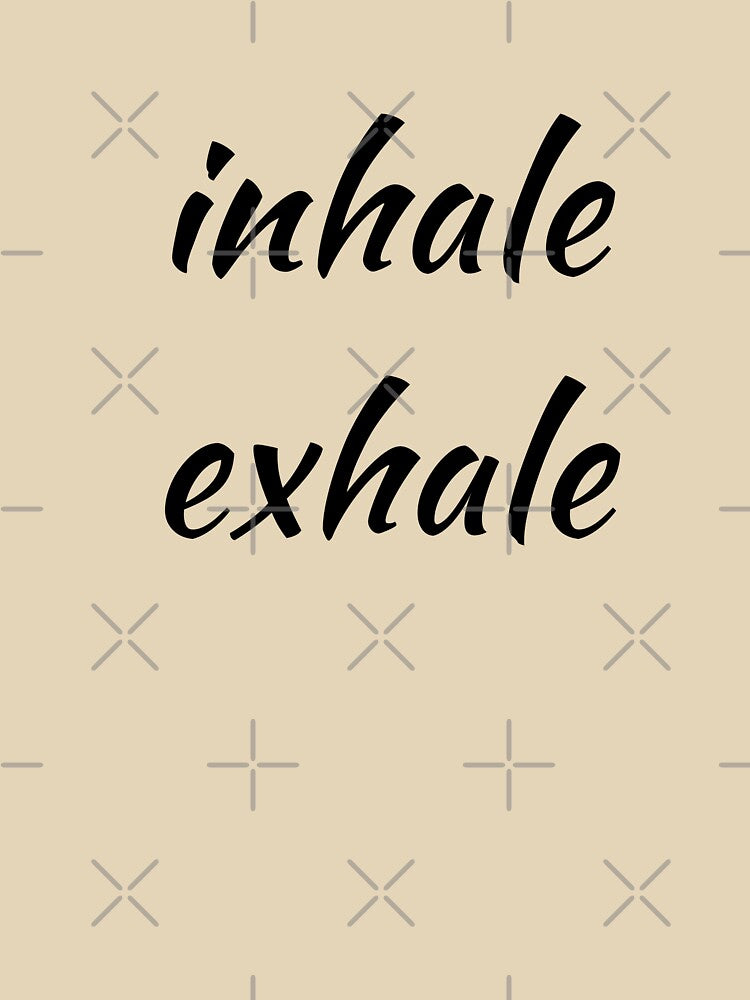 Funny Humor Exercises Shirt Gift For Women Men Inhale Exhale by Sandydesign