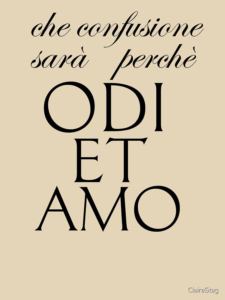 Catullo Odi et Amo vs Ricchi e Poveri by ClaireStag