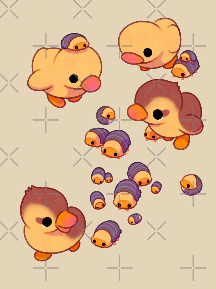 Ducklings and isopods by pikaole