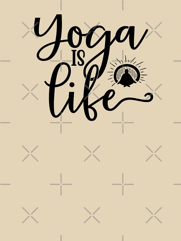 Yoga Quote Yoga Is Life Motivational Saying by SoccaTamam