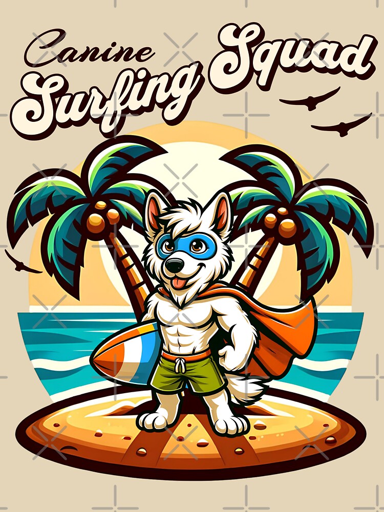 Surfing Dog by RockBeeDesigns