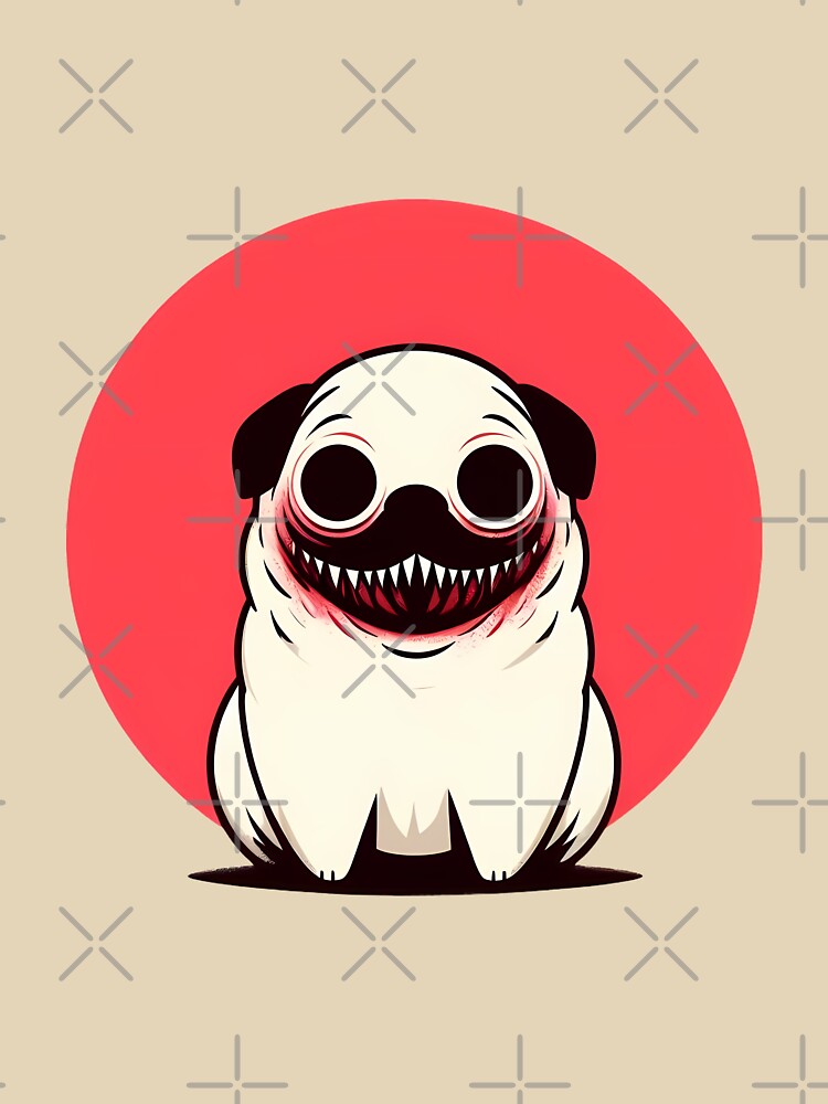 Grinning Puglet by ghastlygraphix