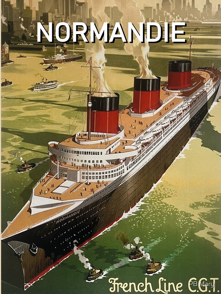 Normandie Liner Paquebot Luxury Cruise Le Havre Southampton New-York by PB Mary