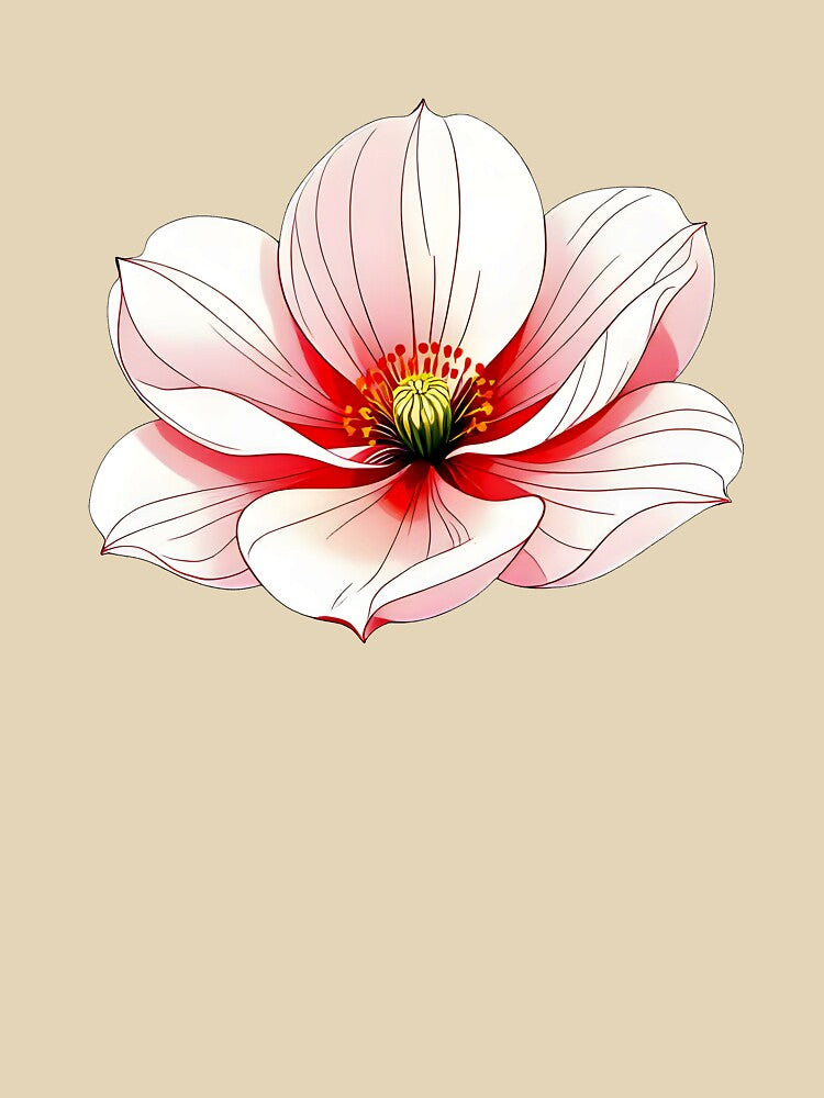 Plain-background Stylised Orchid by DesignedOutside