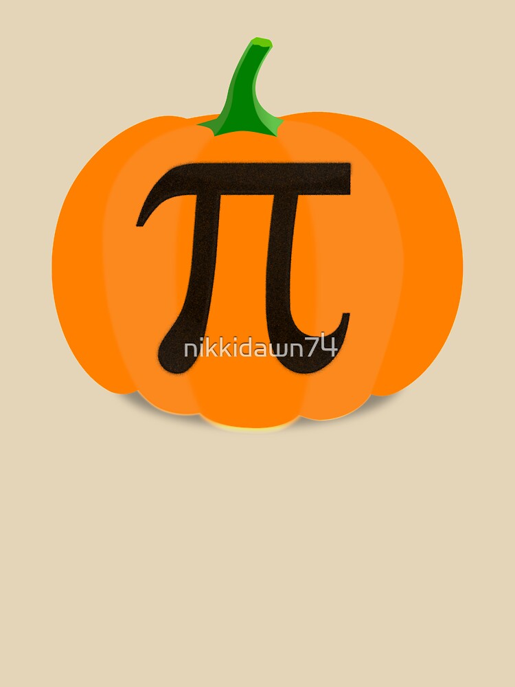 Pumpkin Pi Funny Math Science Teacher Pun Halloween design by nikkidawn74