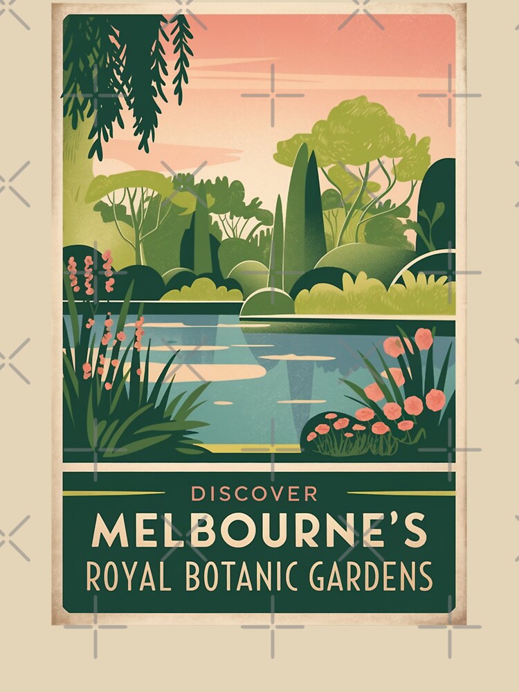 Melbourne Vintage Travel Poster by TravelerRat