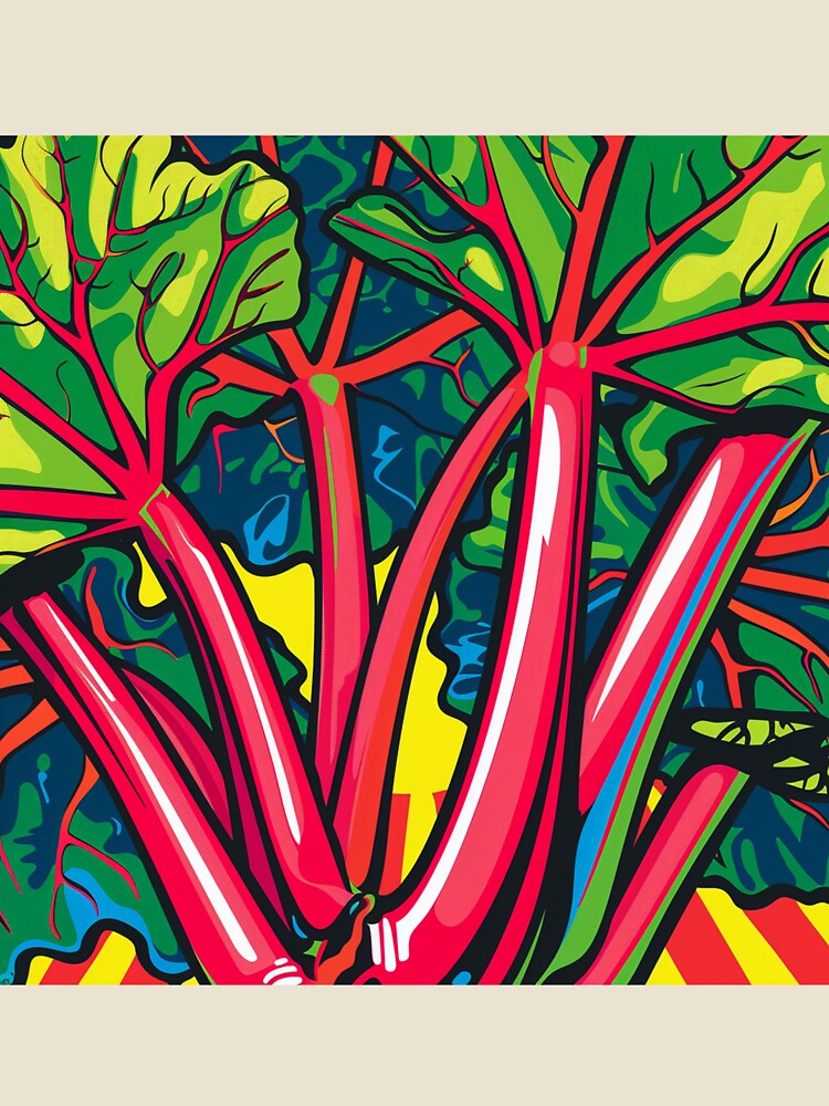 Rhubarb Pop Art 2 by AstroRisq
