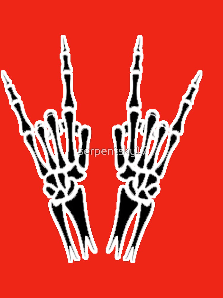 Punk Rock / Metal Skeleton Fingers by SerpentSkyArts