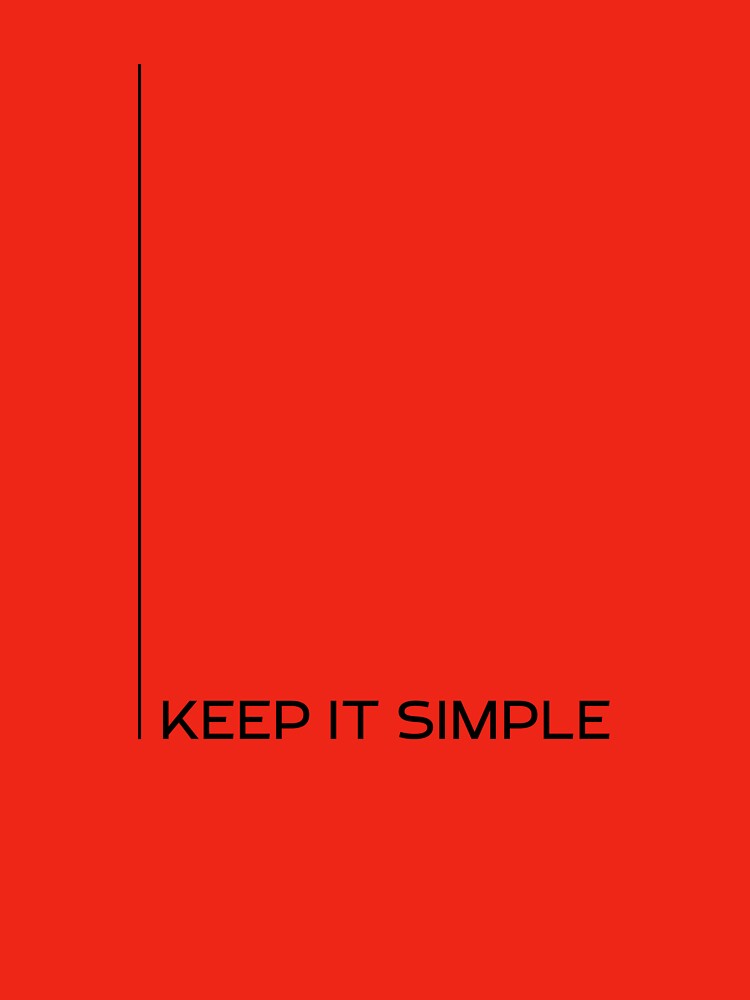 Keep It Simple – Minimalist Typography Design | Clean Modern Aesthetic Quote by ArcticFoxStudio