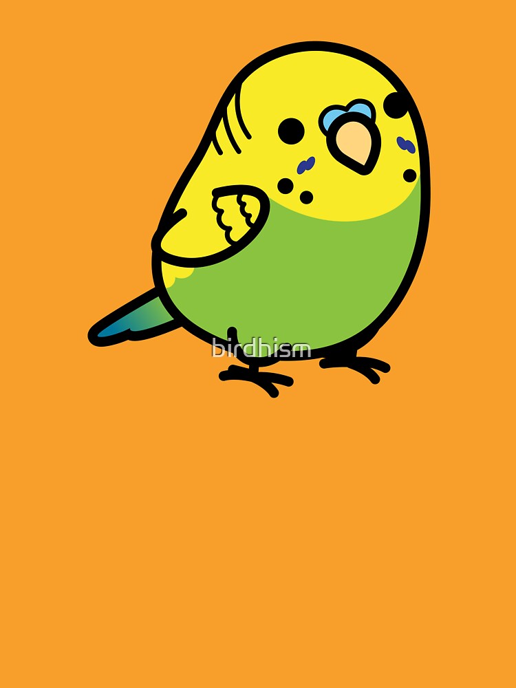 Chubby Green Budgie Male by birdhism