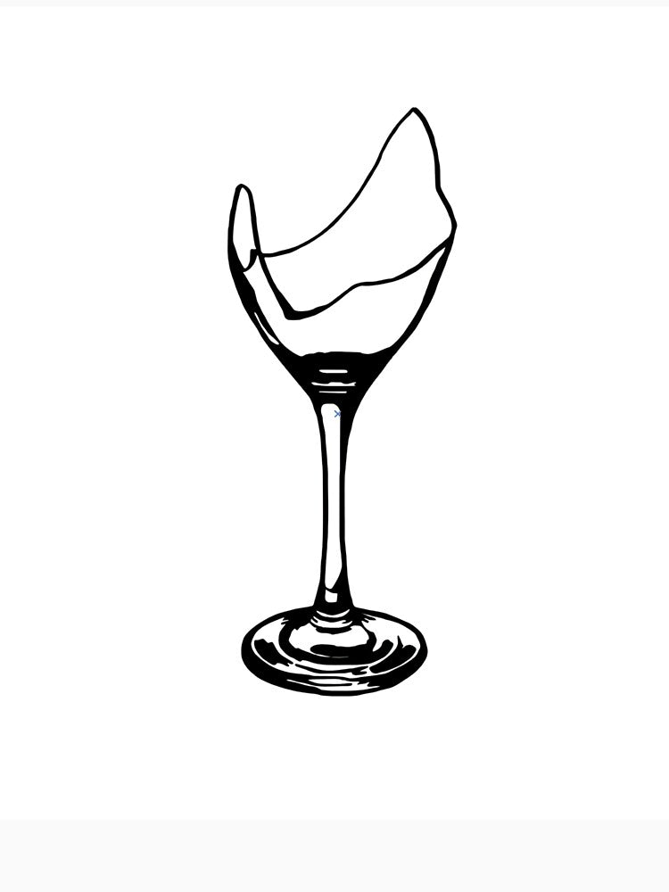 Minimalist Wine Lover Art by GoldenField41