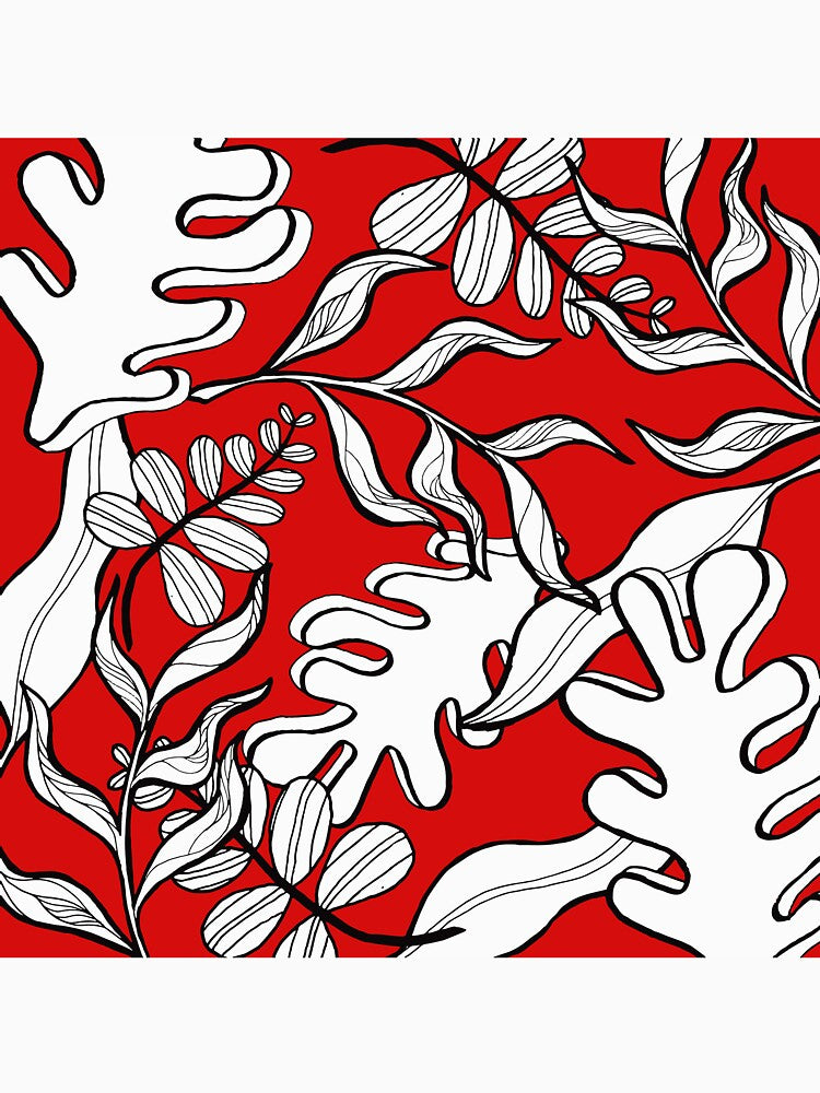 graphic leaf art by ilustra-ink