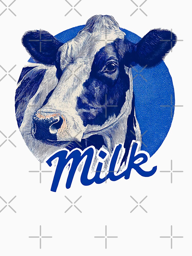 A BLUE DAIRY COW LOGO by infinitearte