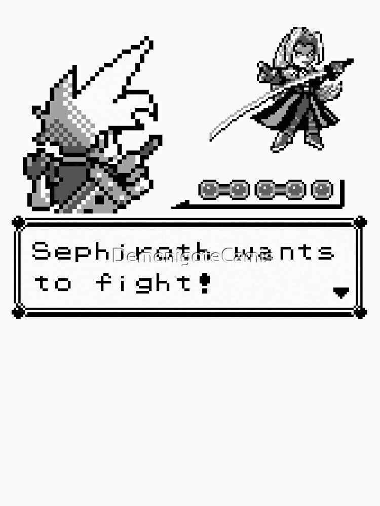 Pocket Fantasy VII - Sephiroth wants to fight by DemonigoteCamis