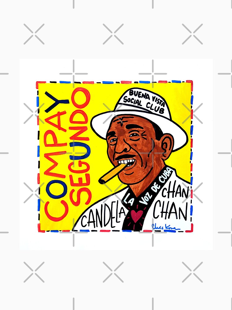 Compay Segundo Pop Folk Art by krusefolkart