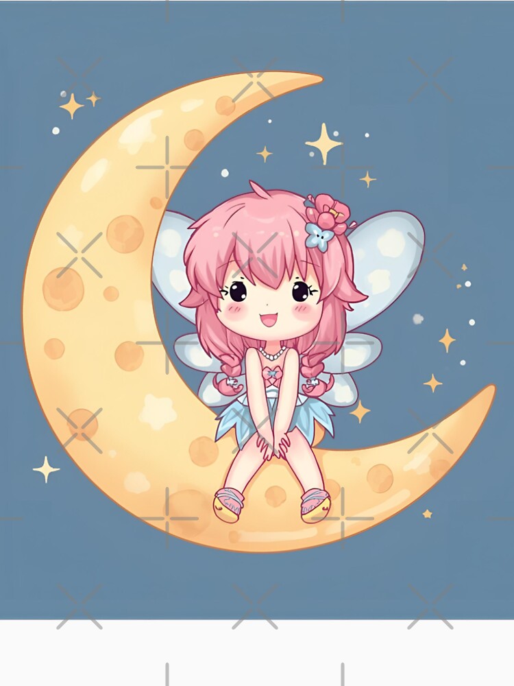 Fairy on the crescent moon by SimonsDesignArt