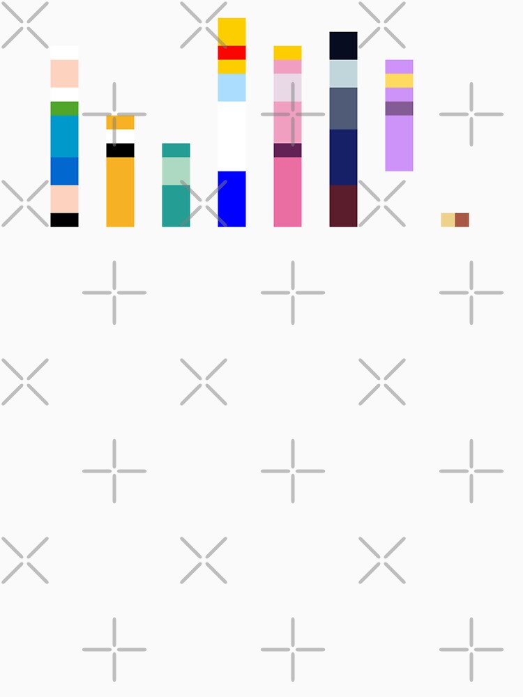 Characters of Adventure Time Barcode by gkillerb