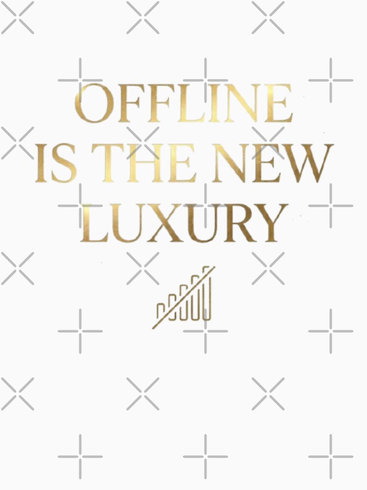 Offline Is The New Luxury Minimalist Aesthetic Quote Design by agaa-vibes-studio
