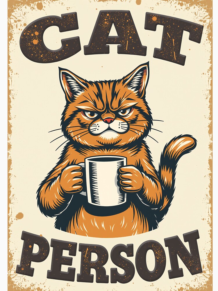 Cat Person - Cat Lover Vintage by dosuki Store