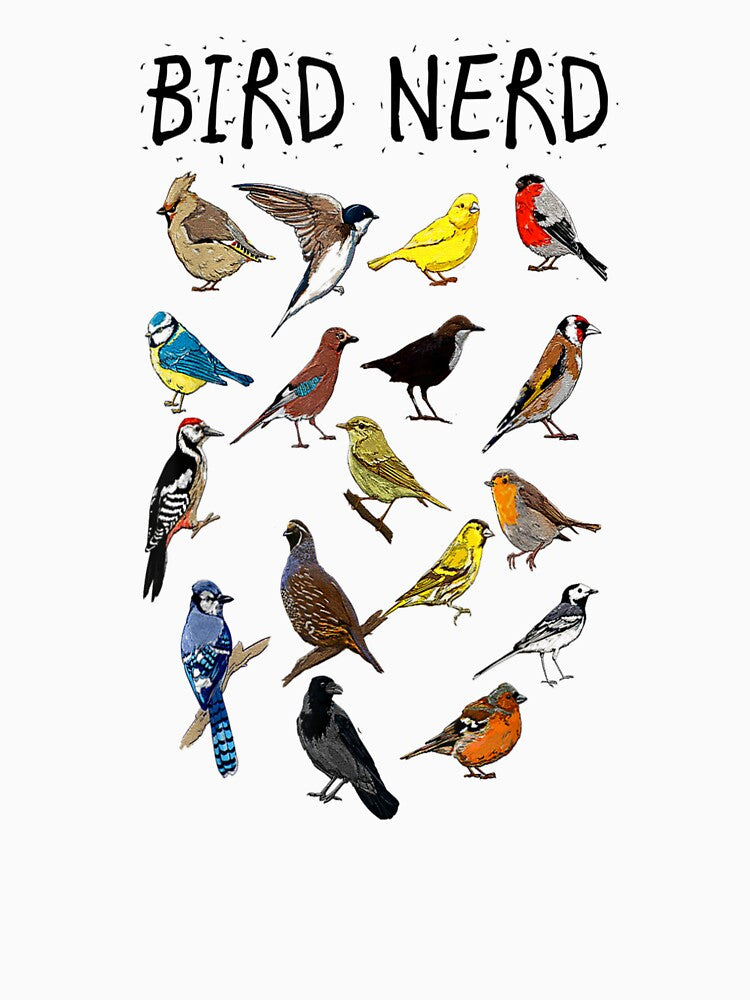 Bird Nerd Different Kinds of Bird Cute Bird Gift by SadikShop