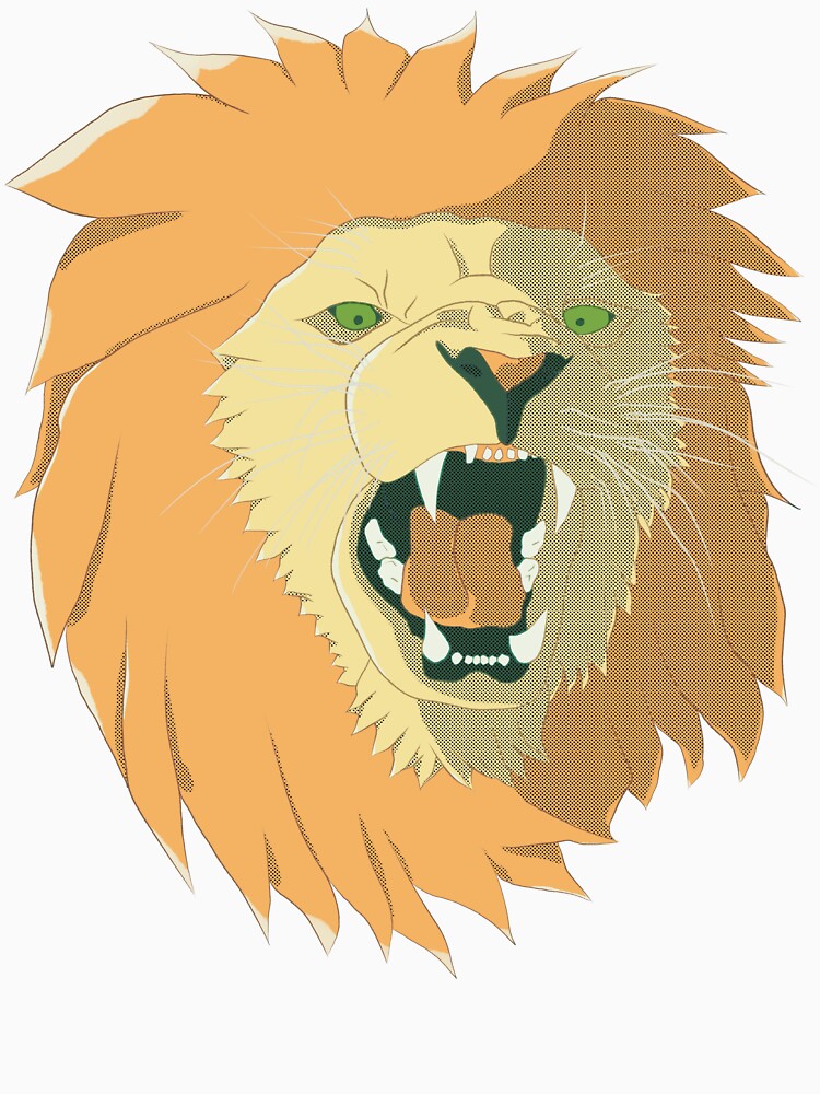 Lion's Roar in Pop Art Style by Black Bronze Media