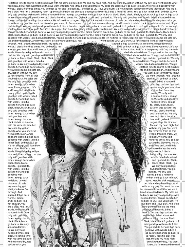 Amy Winehouse Posters, Back to Black Poster, Album Cover Poster, Poster Print Wall Art, Custom Poster, Home Decor, Amy Winehouse, Lyrics Art by apixelwall