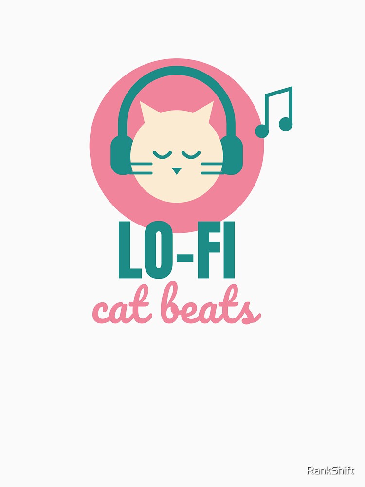 Lo-Fi Cat Beats - Cute Aesthetic Cat Music Shirt by RankShift