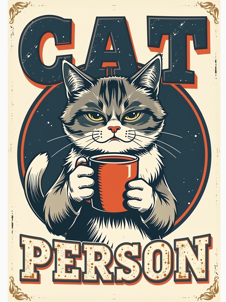 Cat Person - Funny Cat Lover Vintage by dosuki Store
