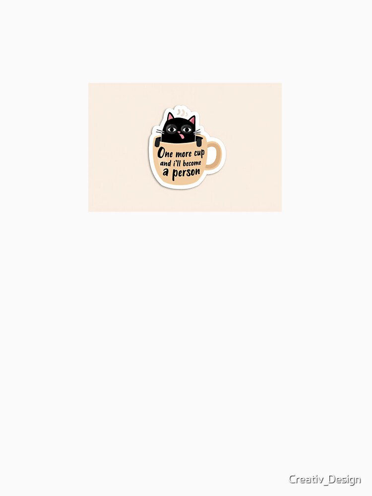 coffee cup lazy cat by Creativ_Design