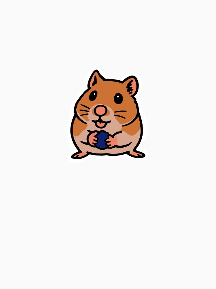 Hamster Eating Blueberry by beans.stickers