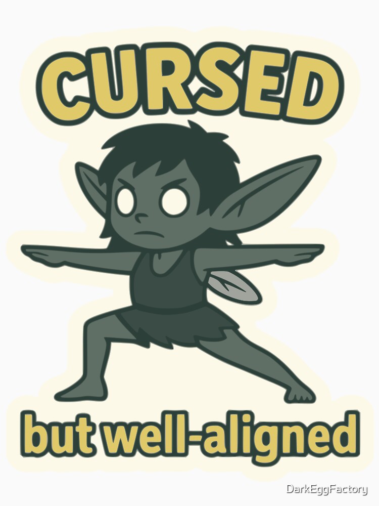 Cursed but Well-Aligned — Dark Fairy Yoga by DarkEggFactory