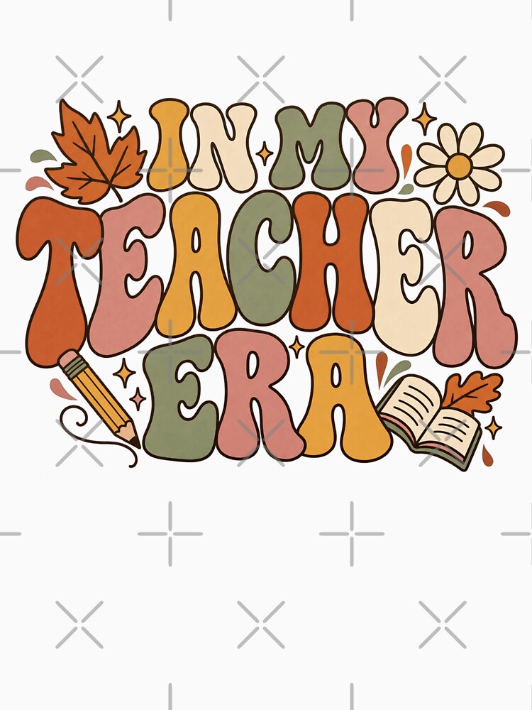 In My Teacher Era – Retro Fall Teacher Design, Groovy Back to School Teacher Tee by 1DreamerShop