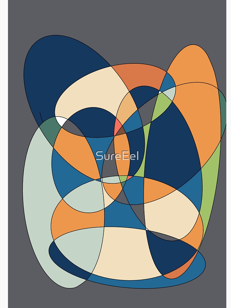 Mondrian ellipses by SureEel