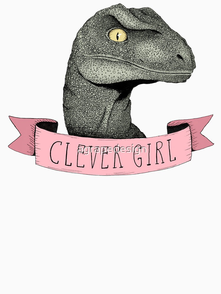 Clever Girl raptor dinosaur by agrapedesign