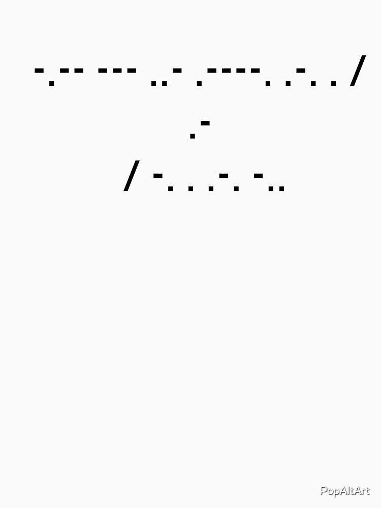 "You're a nerd" Morse Code by PopAltArt