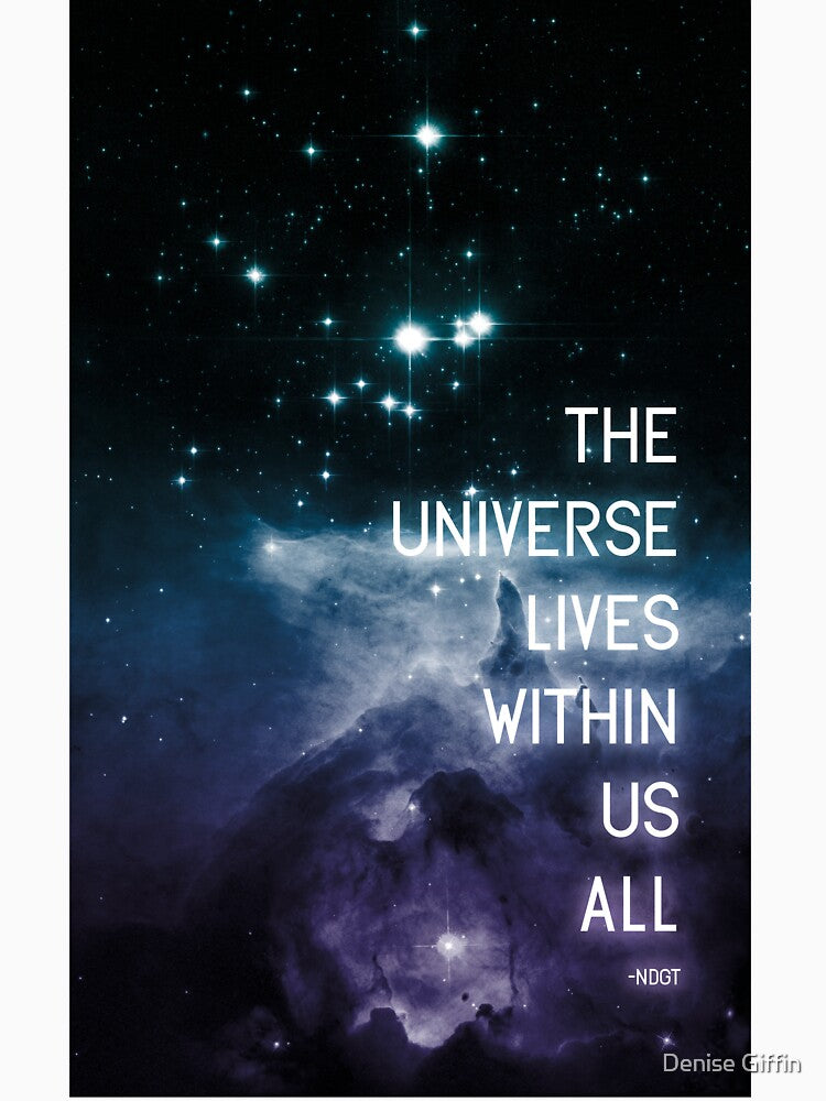 The Universe Lives Within Us All - NdGT Quote by Denise Giffin