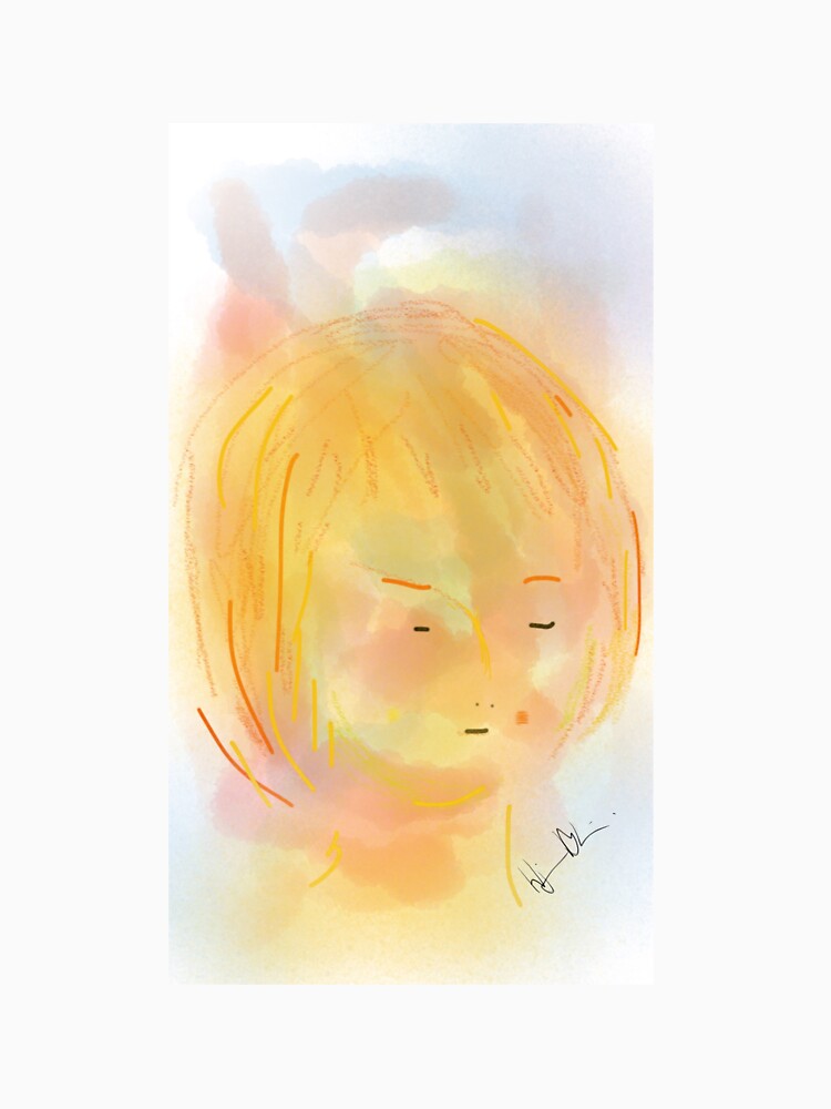 Yellow Girl - Soft Painting 015 by Hjortur
