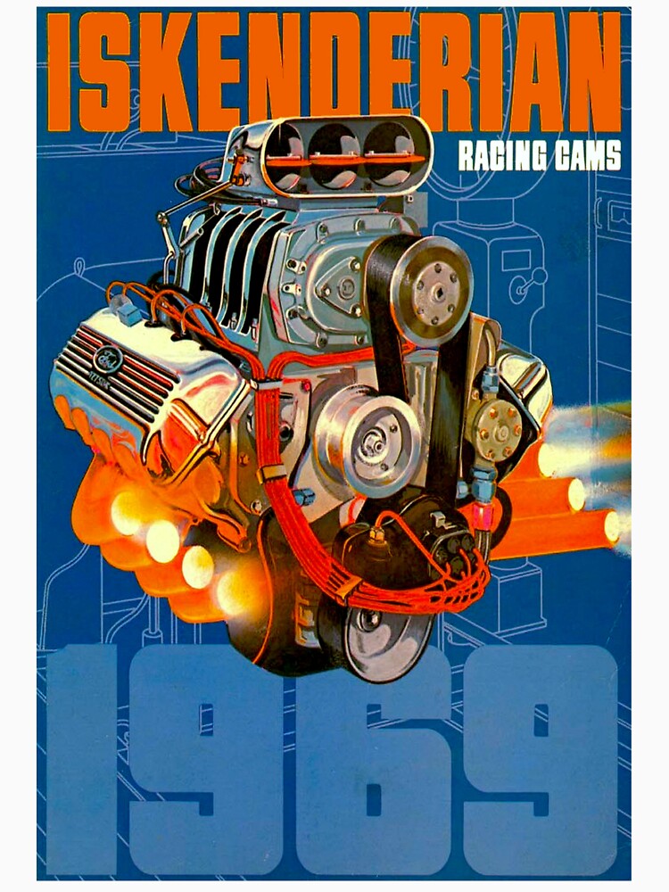 ISKENDERIAN; Vintage Auto Racing Cams Advertising Print by posterbobs