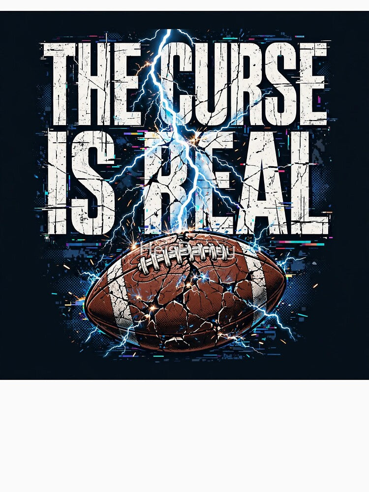 The Curse Is Real Funny Football Shirt by HeisBarryy