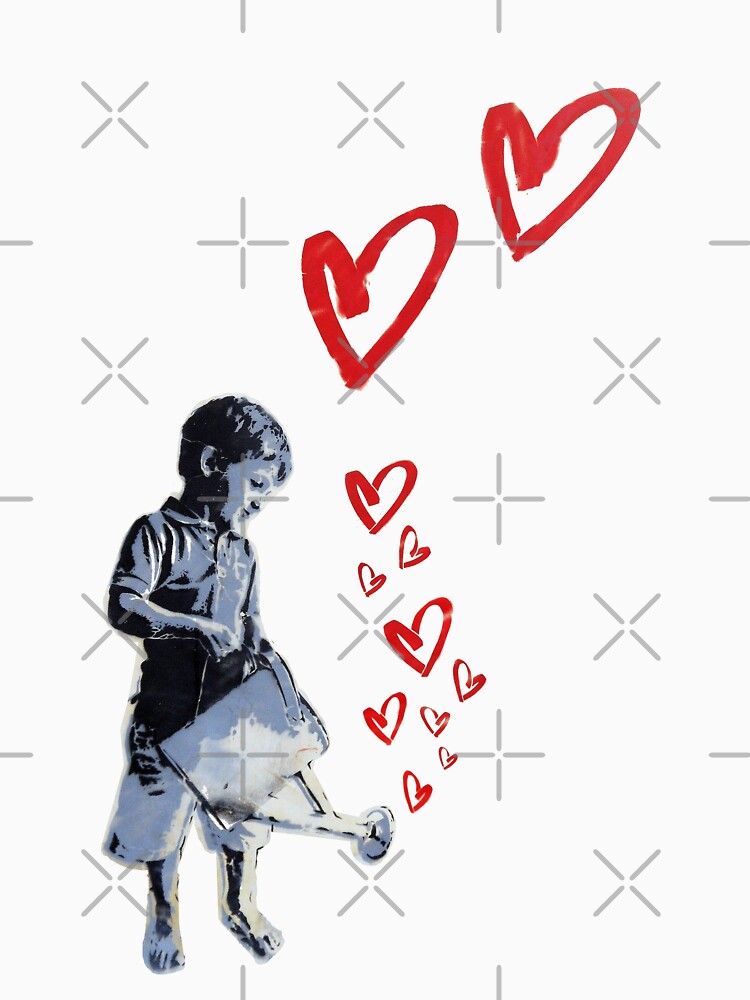 Banksy-style Urban Street Art: Child Love by ThisOnAShirt