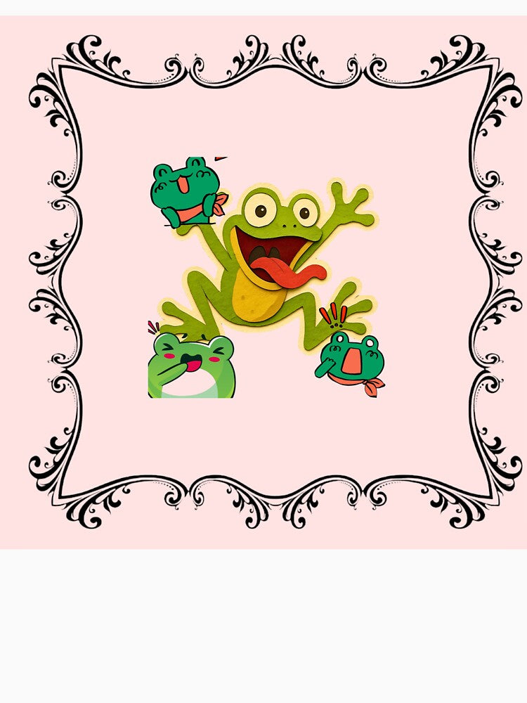 Funny Frog Aesthetic T-Shirt Design by rajaansariT