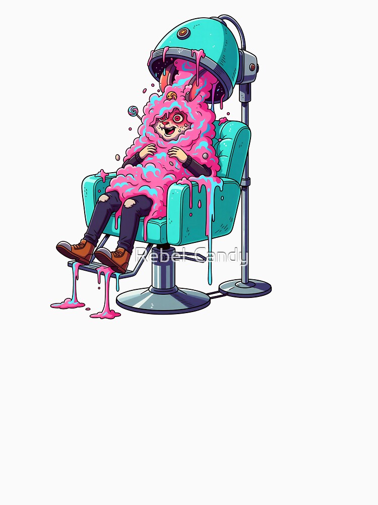 Cotton Candy Melt Rabbit - Bubblegum Psychedelic Kawaii Grunge by Rebel-Candy