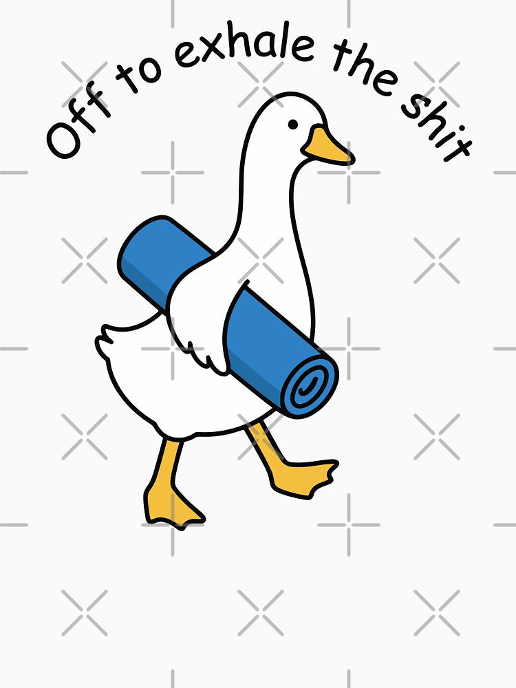 International Yoga Day June 21 Cute Goose Namaste Yoga Lover by gunaone-design